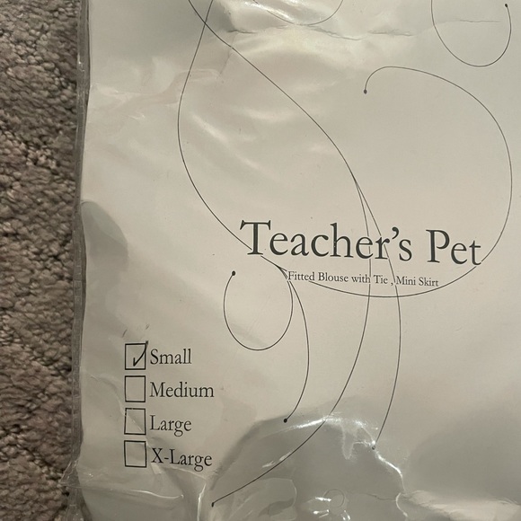 Costume: Teacher's Pet, White/Red/Black; Size: Small - Picture 3 of 6